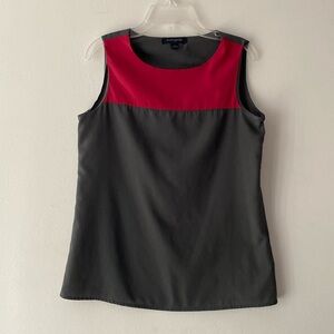 Banana Republic Sleeveless Top Color-block Fuchsia Grey Size Extra Small XS